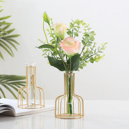 Tube Gold Vase