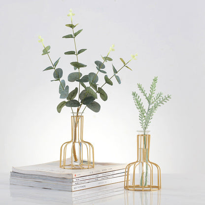 Tube Gold Vase