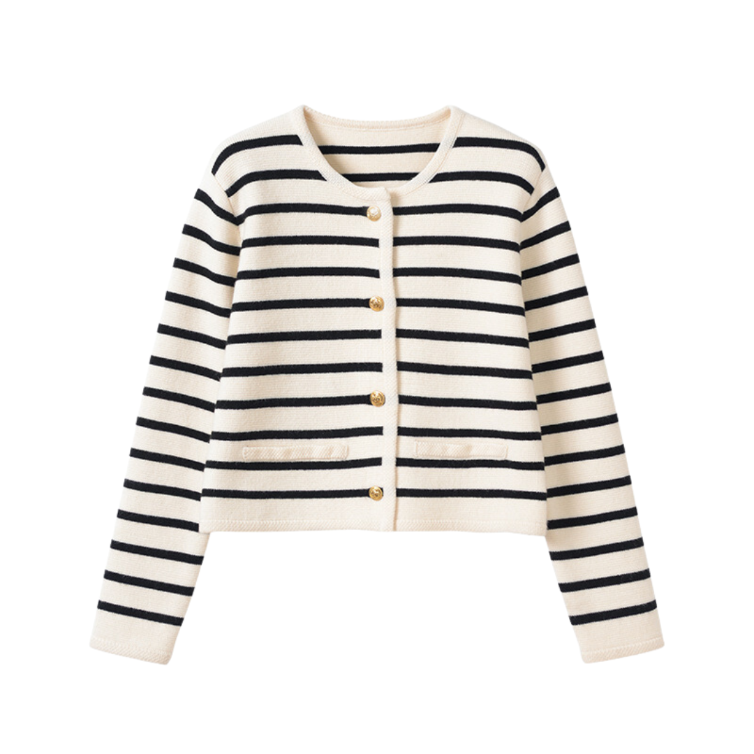 Striped Knit Cardigan