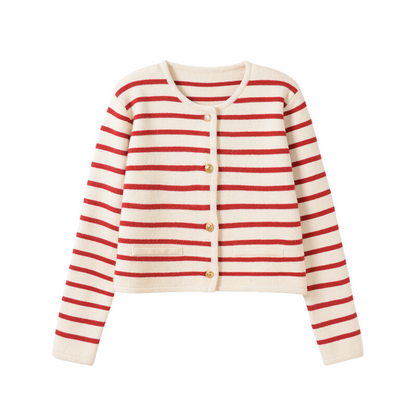 Striped Knit Cardigan